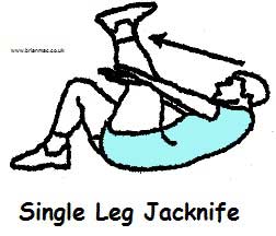 Single leg jack knife